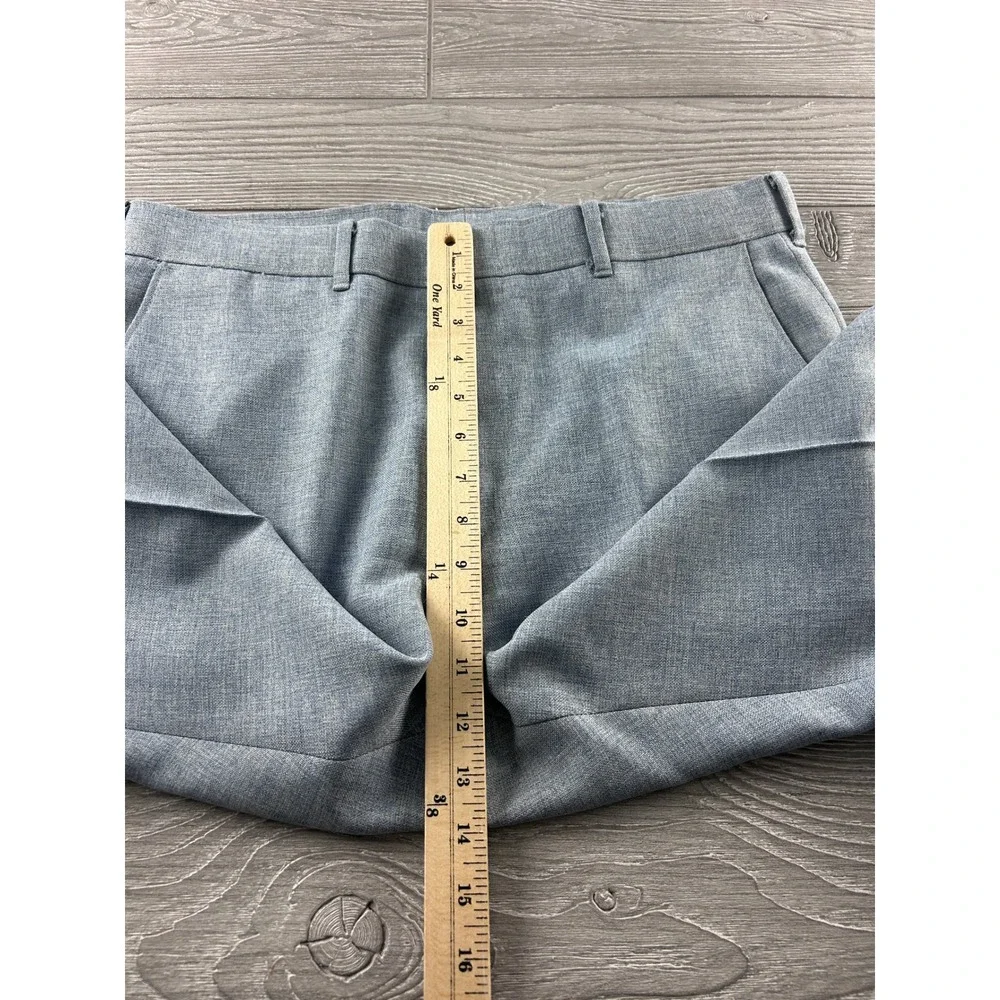 Vintage Levis Action Slacks Mens 37x31.5 Light Blue Heathered Straight Leg Pants
